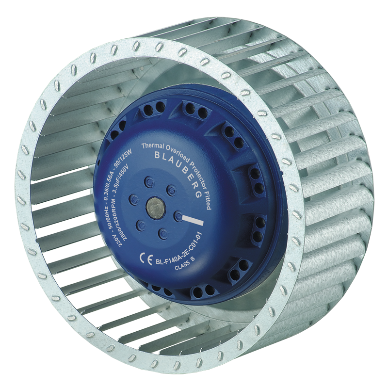 AC Radyal Fan (ileri eğik ø140 mm)